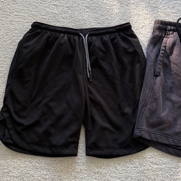 Adidas Men's Black and Dark Gray Athletic Shorts - Picture 2 of 9